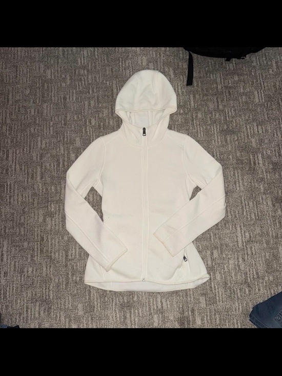 Andrew Marc Jackets & Blazers - White Hooded Zip-Up Jacket